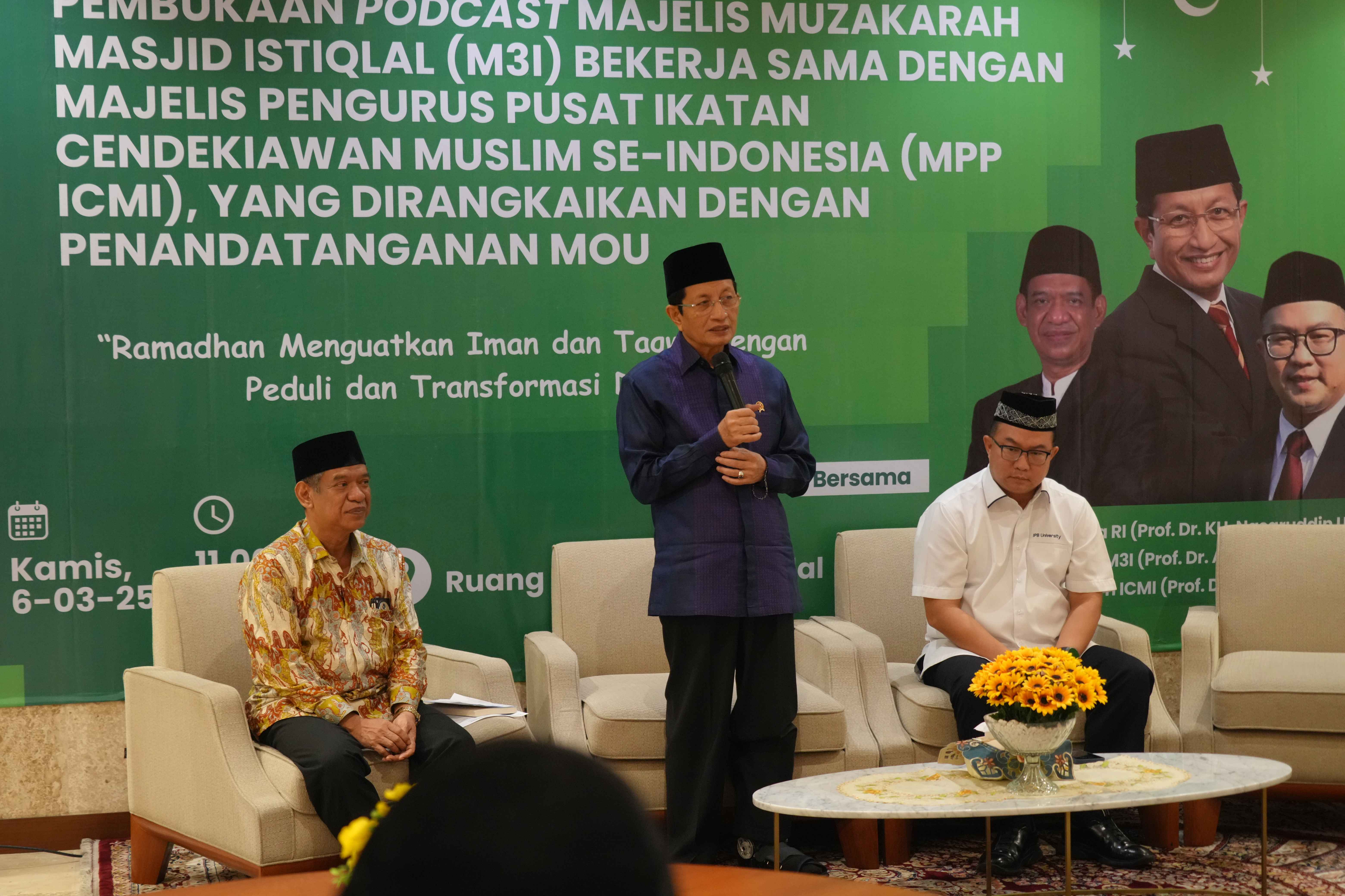 Masjid Istiqlal dan ICMI Kolaborasi dalam Diskusi Podcast